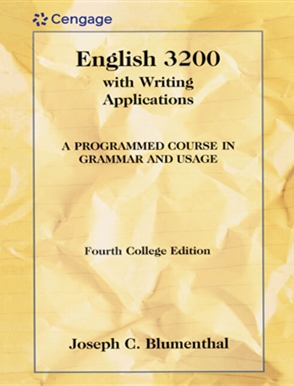 English 3200 with Writing Applications: A Programmed Course in Grammar and Usage - 9780155008656