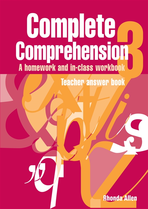 Picture of  Complete Comprehension 3 Teacher Answer Book : Teacher Answer Book