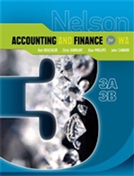 Nelson Accounting and Finance for WA 3A-3B - 9780170182058