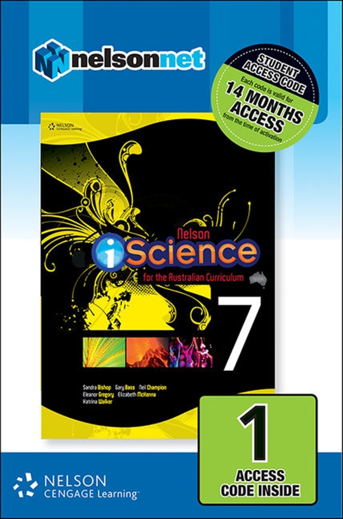 Picture of  Nelson iScience for the Australian Curriculum Year 7 (1 Access Code  Card)