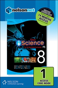 Nelson iScience for the Australian Curriculum Year 8 (1 Access Code Card) - 9780170214308