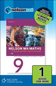 Nelson WA Maths 9 for the Australian Curriculum (1 Access Code Card) - 9780170218139