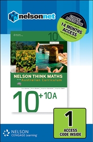 Nelson Think Maths Advanced 10 +10A for the Australian Curriculum (1 Access Code Card) - 9780170219174