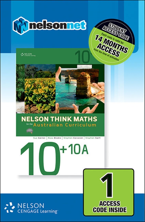 Picture of Nelson Think Maths  Advanced 10 +10A for the Australian Curriculum (1  Access Code Card)