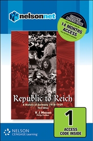 Republic to Reich: A History of Germany 1918-1939 (1 Access Code Card) - 9780170226653