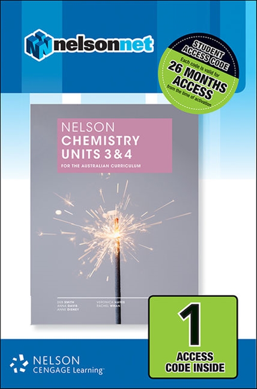 Picture of  Nelson Chemistry Units 3 & 4 for the Australian Curriculum (1 Access  Code Card)