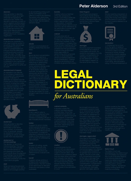 Picture of  Legal Dictionary for Australians