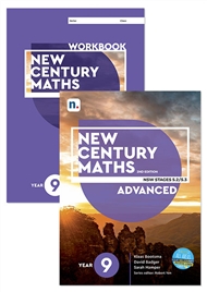 New Century Maths 9 Advanced Student Book and Workbook pack with 1 x 26 month NelsonNetBook access code - 9780170302692