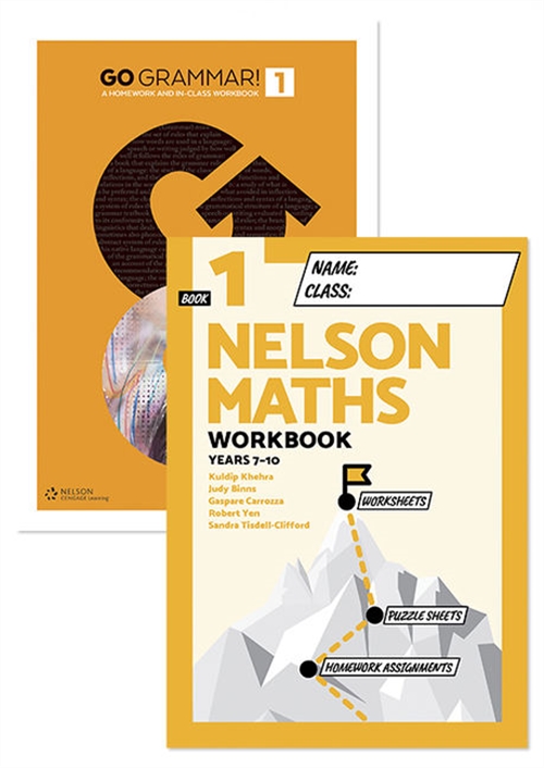 Picture of Go Grammar and Nelson Maths 1 Student Workbook Pack