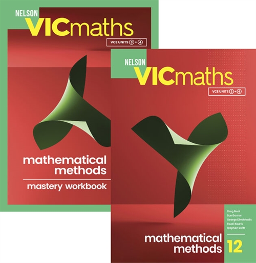 Picture of  Nelson VicMaths 12 METHODS SB WB Value Pack with Nelson MindTap 15 Months