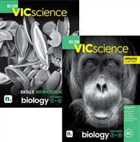 Nelson VicScience Biology VCE Units 3 & 4 Updated Student Value Pack