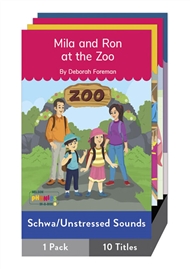 Nelson Phonics in a Box 3: Schwa/Unstressed Sounds Story Books x 10 - 9780170336352