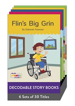 Nelson Phonics in a Box 2: Decodable Story Books x 30, pack of 6 - 9780170336376