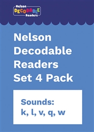 Nelson Decodable Readers Set 4 Pack x 20 - 9780170343411