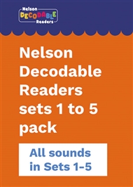 Nelson Decodable Readers sets 1 to 5 pack x 100 - 9780170343435