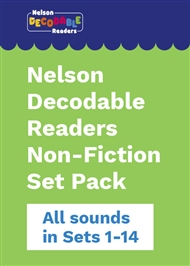 Nelson Decodable Readers Sets 1-14 Non-Fiction Pack x 63 - 9780170346641