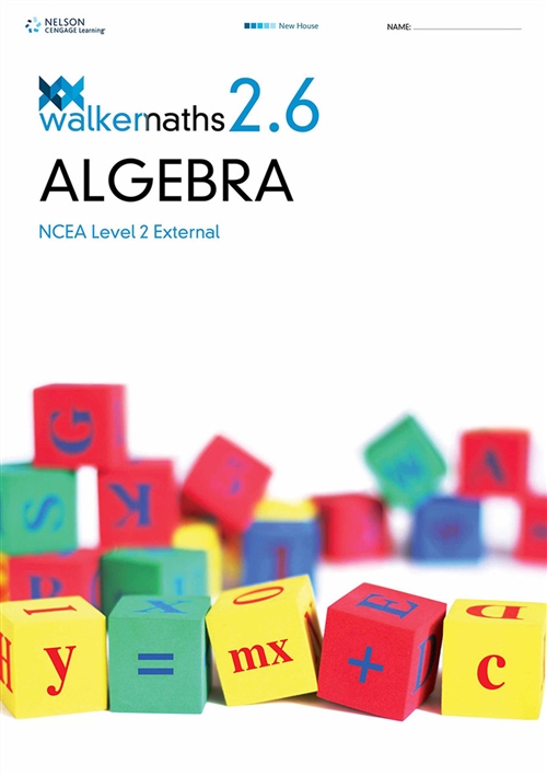 Picture of  Walker Maths Senior 2.6 Algebra Workbook