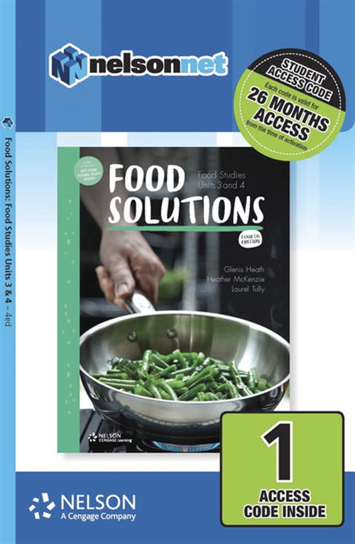 Picture of  Food Solutions: Food Studies Units 3 & 4 1-code Access Card