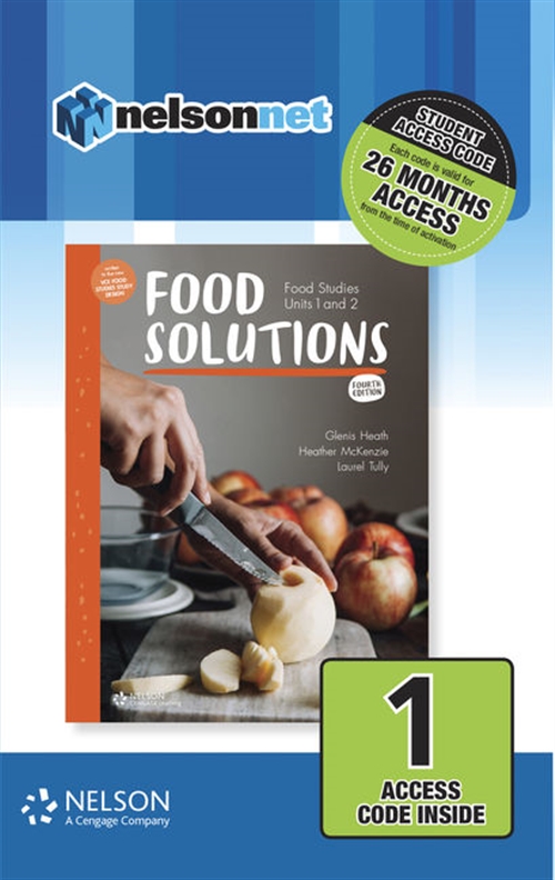 Picture of  Food Solutions: Food Studies Units 1 & 2 1-code Access Card