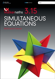 Walker Maths 3.15 Simultaneous Equations - 9780170389426