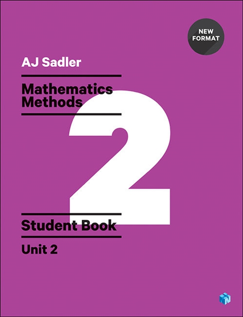 Picture of Sadler Senior Maths Methods Unit 2 Revised Student access code, 26 months access
