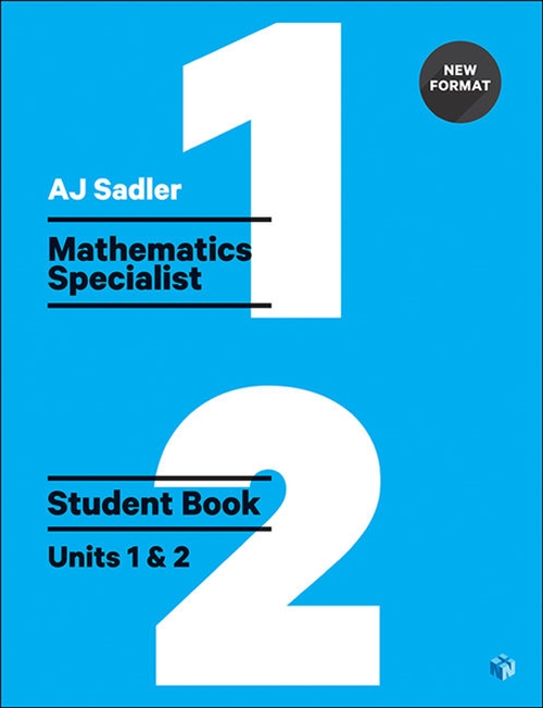 Picture of Sadler Senior Maths Specialist Units 1&2 Revised Student access code, 26 months access