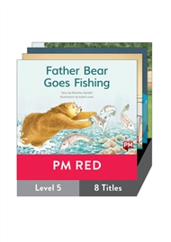 PM Red Guided Readers Fiction Level 5 Pack x 8 - 9780170398305