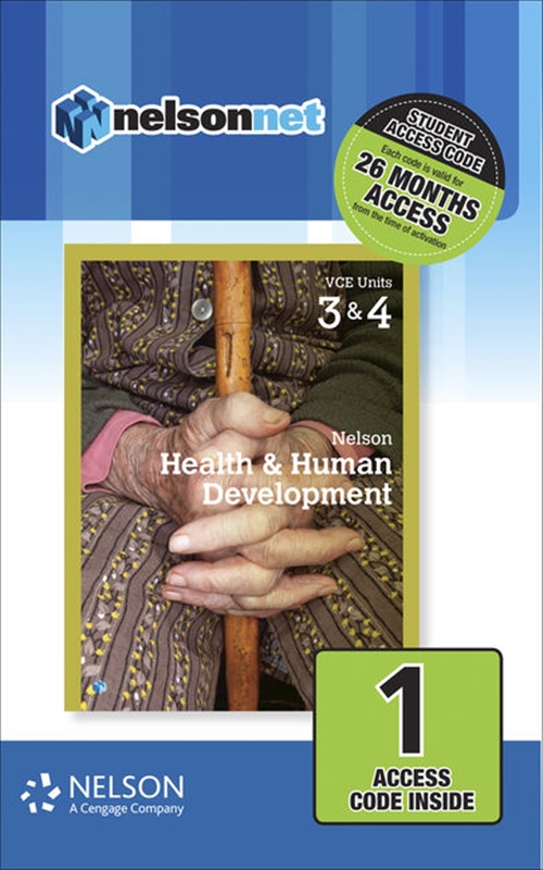 Picture of  Nelson Health & Human Development VCE Units 3 & 4 (1 Access Code Card)