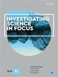 Investigating Science in Focus Year 11 Student Book with 4 Access Codes - 9780170411196