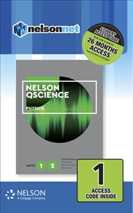 Nelson QScience Physics Units 1 & 2 (1 Access Code Card) - 9780170412544