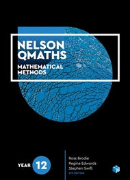 Nelson QMaths 12 Mathematics Methods Student Book with 1 Access Code for 26 Month - 9780170412926