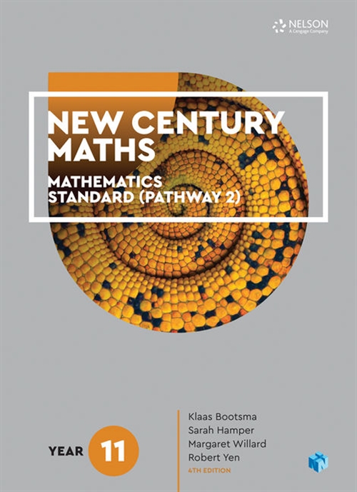 Picture of  New Century Maths 11 Mathematics Standard (Pathway 2) Student Book with  4 Access Codes