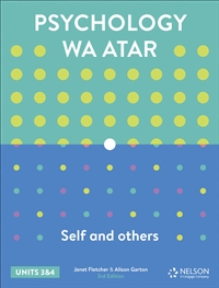 Psychology WA ATAR: Self & Others Units 3 & 4 Student Book with 4 Access Codes