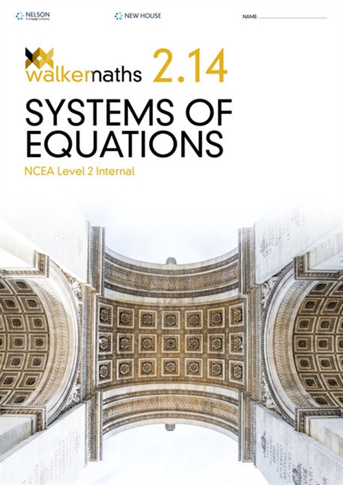 Picture of  Walker Maths Senior 2.14 Systems of Equations Workbook