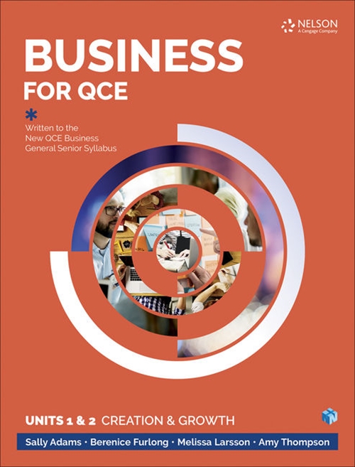 Picture of  Business for QCE: Units 1 & 2: Creation and Growth Student Book with 4  Access Code for 26 Months
