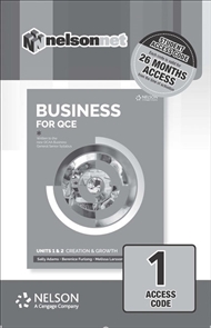 Business For Qce Units 1 2 Creation And Growth 1 Access Code Card Buy Textbook Sally Adams 9780170418485 Secondary Nelson Australia