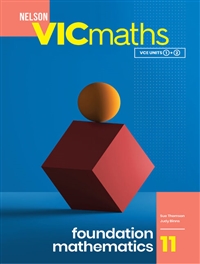 Nelson VICmaths 11 Foundation Mathematics Student Book