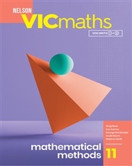 Nelson VICmaths 11 Mathematical Methods Student Book with 1 Access Code - 9780170448260
