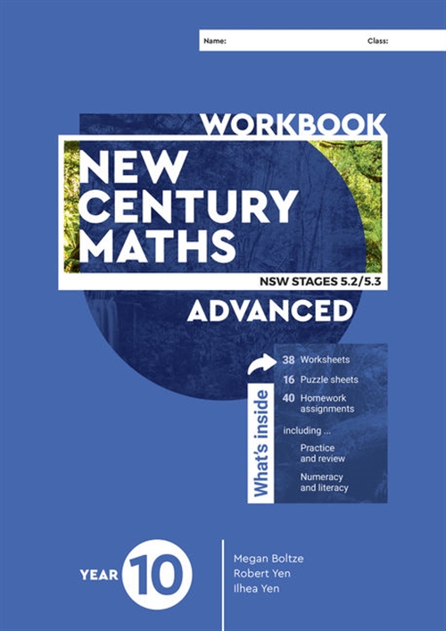 Picture of  New Century Maths 10 Advanced WorkBook