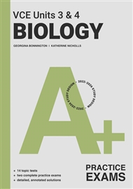 A+ Biology Practice Exam VCE Units 3 & 4 - 9780170458306