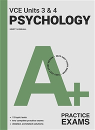 A+ VCE Psychology Units 3 & 4 Practice Exams - 9780170465205