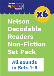 Nelson Decodable Readers Sets 1-5 Non-Fiction Pack x 150 - 9780170486774
