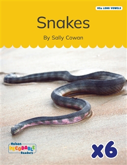 Snakes x 6 (VCe Long Vowels) - 9780170487696